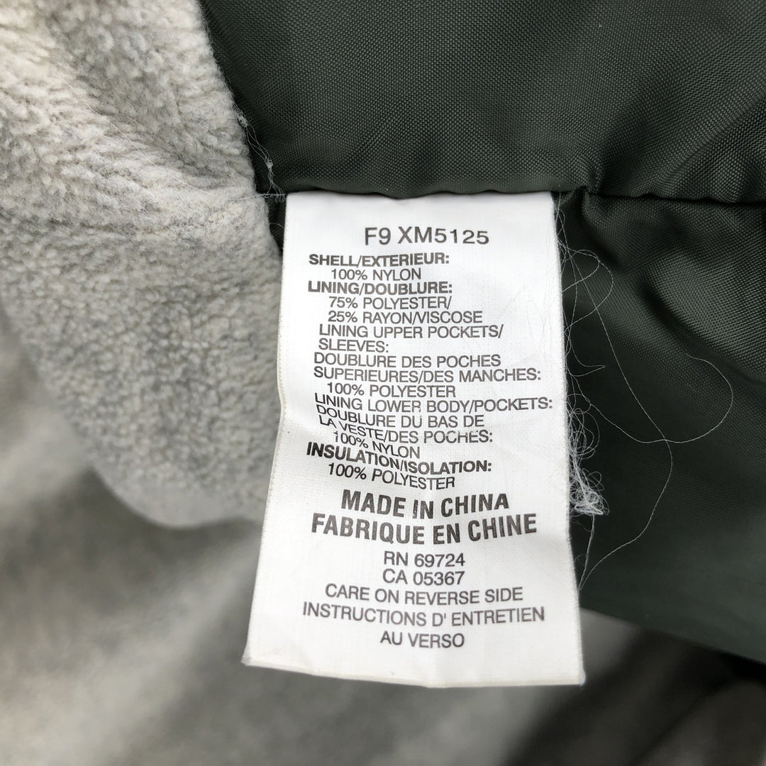 90s-00'S Columbia Padded Mountain Jacket, Shell Jacket, Puffer Jacket, Men's XL Nylon Khaki type Vintage Second Hand