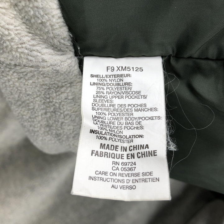90s-00'S Columbia Padded Mountain Jacket, Shell Jacket, Puffer Jacket, Men's XL Nylon Khaki type Vintage Second Hand