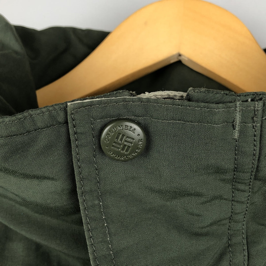 90s-00'S Columbia Padded Mountain Jacket, Shell Jacket, Puffer Jacket, Men's XL Nylon Khaki type Vintage Second Hand
