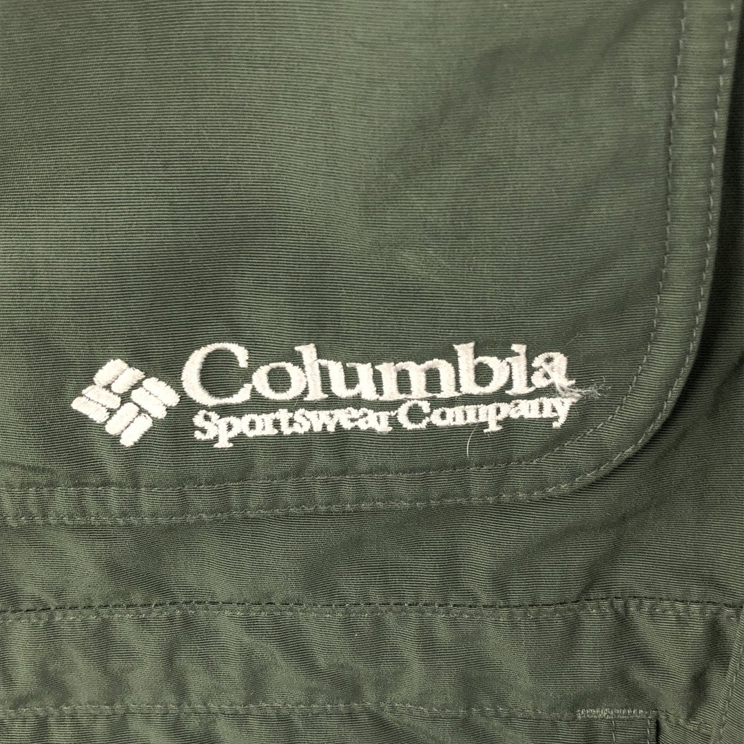 90s-00'S Columbia Padded Mountain Jacket, Shell Jacket, Puffer Jacket, Men's XL Nylon Khaki type Vintage Second Hand
