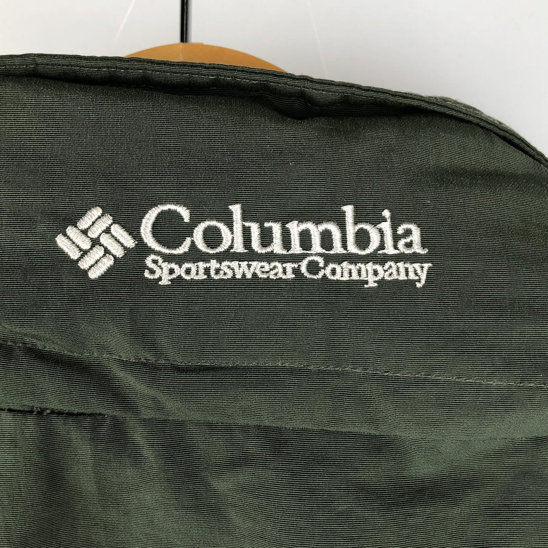 90s-00'S Columbia Padded Mountain Jacket, Shell Jacket, Puffer Jacket, Men's XL Nylon Khaki type Vintage Second Hand