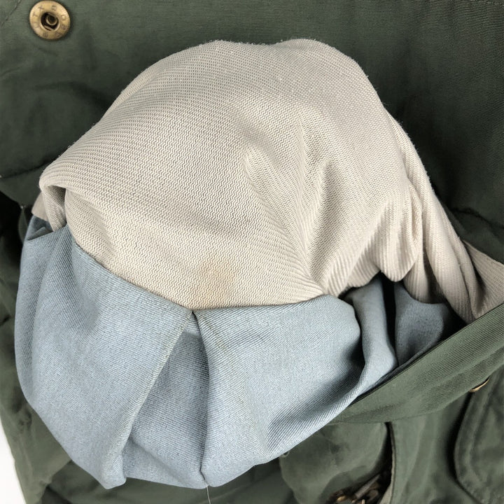 90s-00'S Columbia Padded Mountain Jacket, Shell Jacket, Puffer Jacket, Men's XL Nylon Khaki type Vintage Second Hand