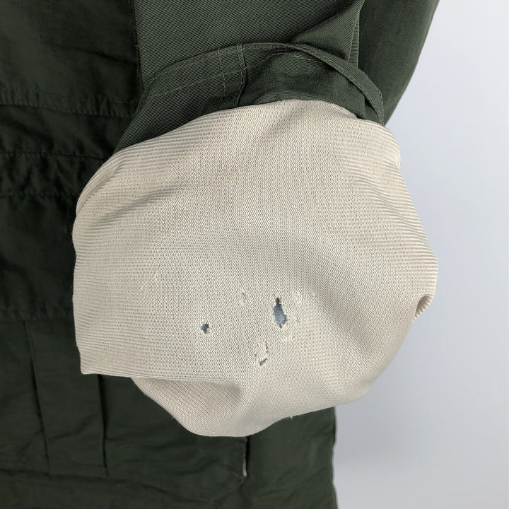 90s-00'S Columbia Padded Mountain Jacket, Shell Jacket, Puffer Jacket, Men's XL Nylon Khaki type Vintage Second Hand