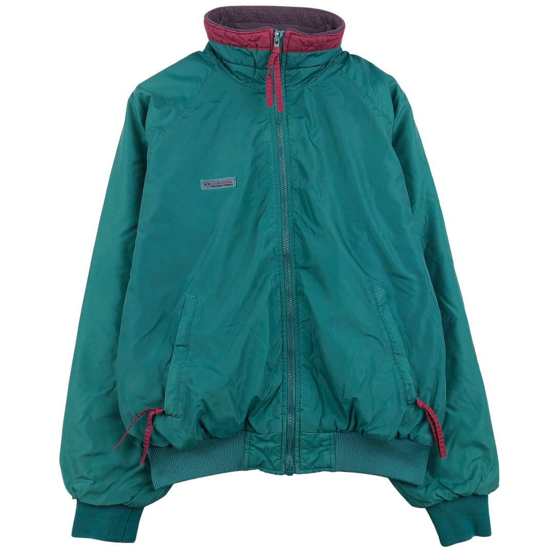 90'S Columbia White Tag Padded Puffer Jacket, Men's Size Medium, Vintage unclear green type Vintage Second Hand