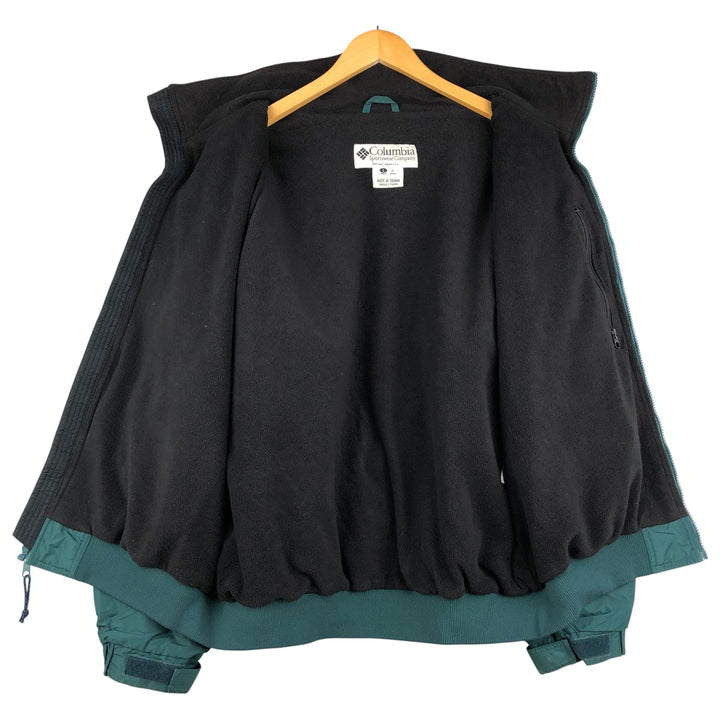 90s-00'S Vintage Columbia Men's Padded Puffer Jacket, Size L Nylon green type Vintage Second Hand