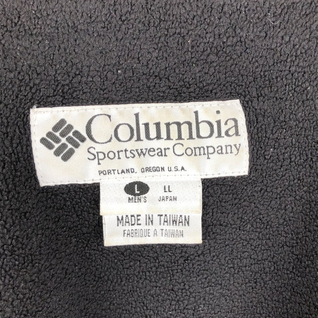 90s-00'S Vintage Columbia Men's Padded Puffer Jacket, Size L Nylon green type Vintage Second Hand