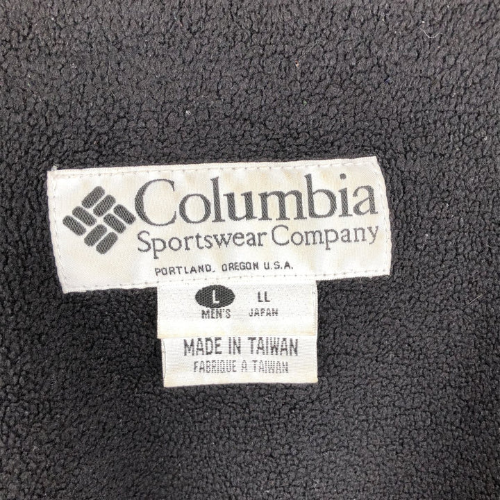 90s-00'S Vintage Columbia Men's Padded Puffer Jacket, Size L Nylon green type Vintage Second Hand