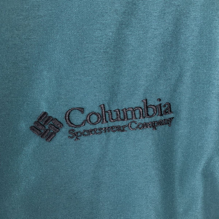 90s-00'S Vintage Columbia Men's Padded Puffer Jacket, Size L Nylon green type Vintage Second Hand