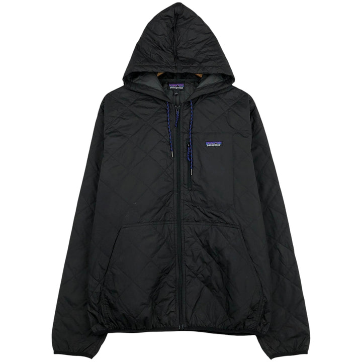 Patagonia Diamond Quilted Bomber Hoody 27610FA21 Padded Mountain Parka Shell Jacket Men's Size L recycled polyester black type Vintage Second Hand