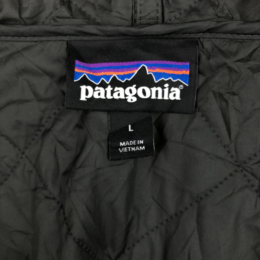 Patagonia Diamond Quilted Bomber Hoody 27610FA21 Padded Mountain Parka Shell Jacket Men's Size L recycled polyester black type Vintage Second Hand