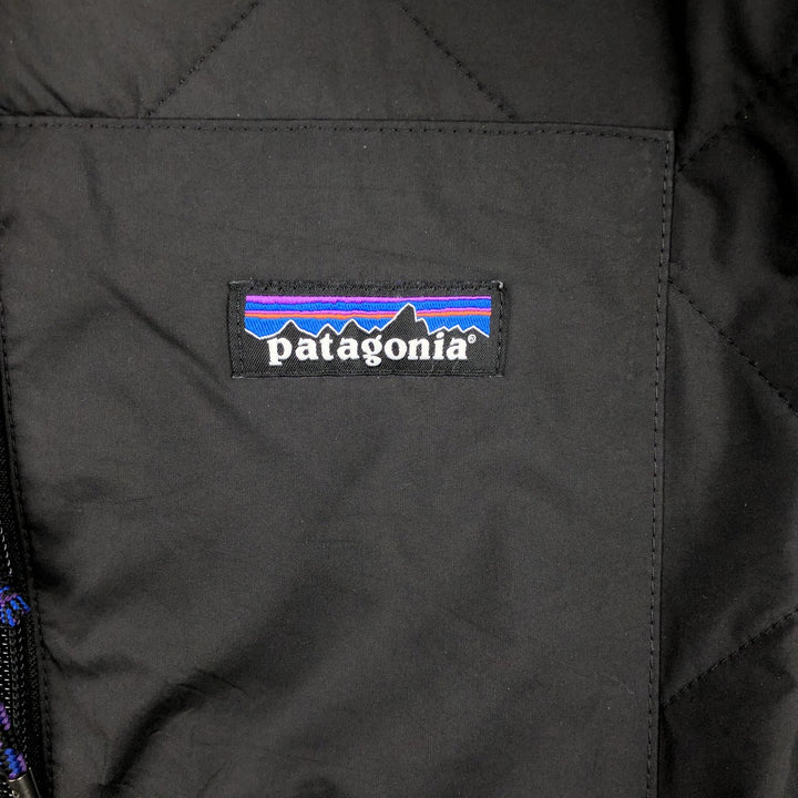 Patagonia Diamond Quilted Bomber Hoody 27610FA21 Padded Mountain Parka Shell Jacket Men's Size L recycled polyester black type Vintage Second Hand