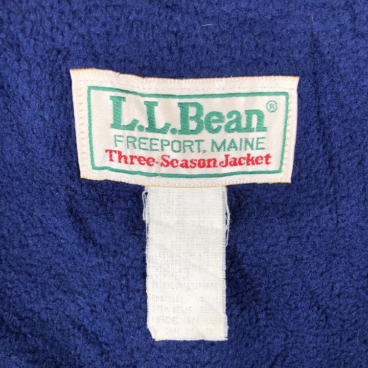 90'S LL Bean Three-Seasons Jacket, Padded Mountain Jacket, Shell Jacket, Puffer Jacket, Men's Size L unclear gray type Vintage Second Hand