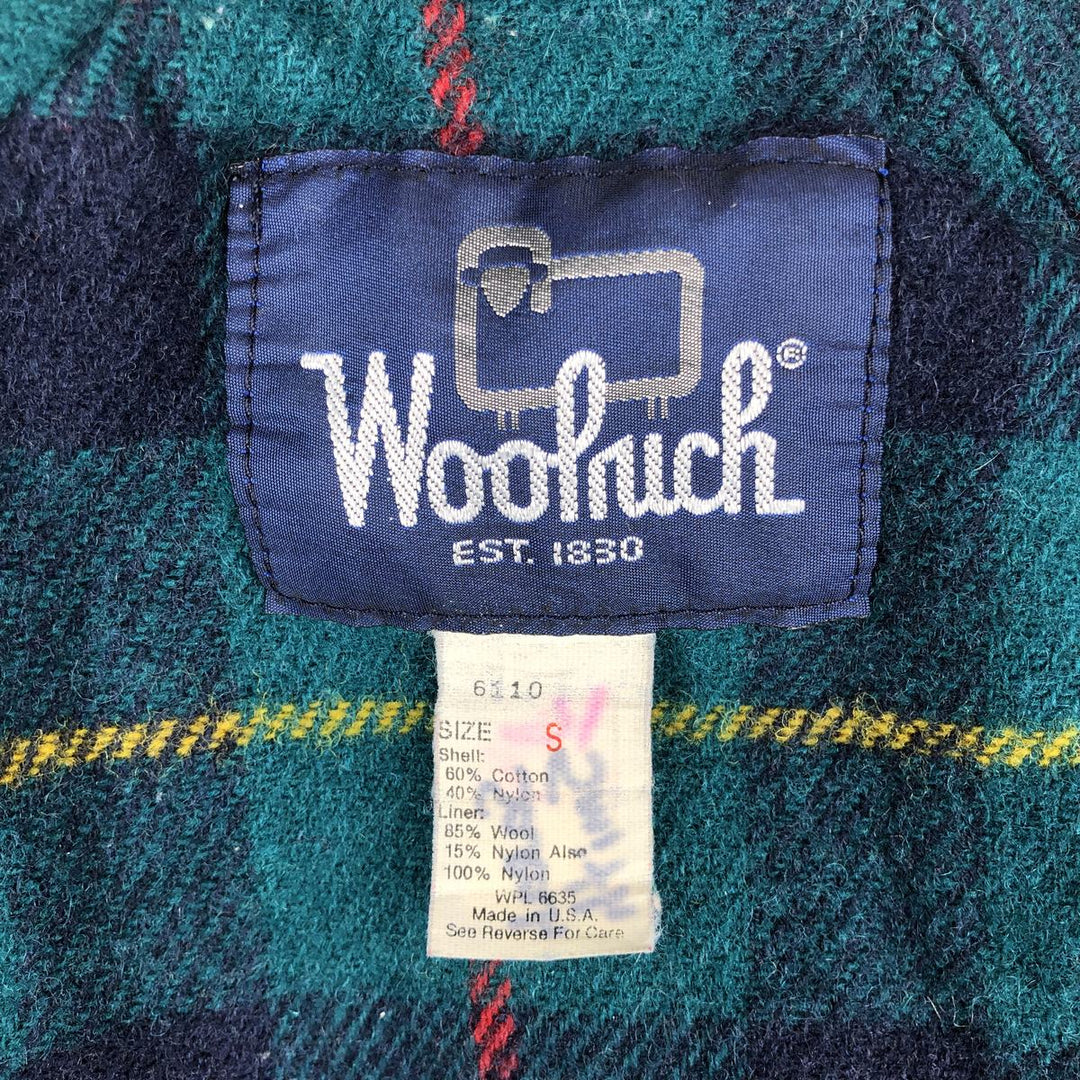 Vintage 1980'S WOOLRICH Mountain Parka Shell Jacket, Made in USA, Men's Size Small cotton navy blue type Vintage Second Hand