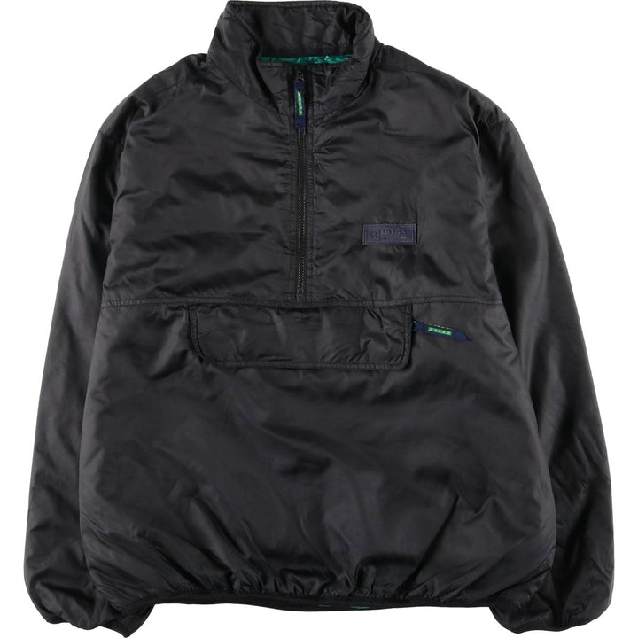 Vintage 90'S Eddie Bauer EBTEK ripstop padded anorak jacket, men's size M polyester black type Vintage Second Hand