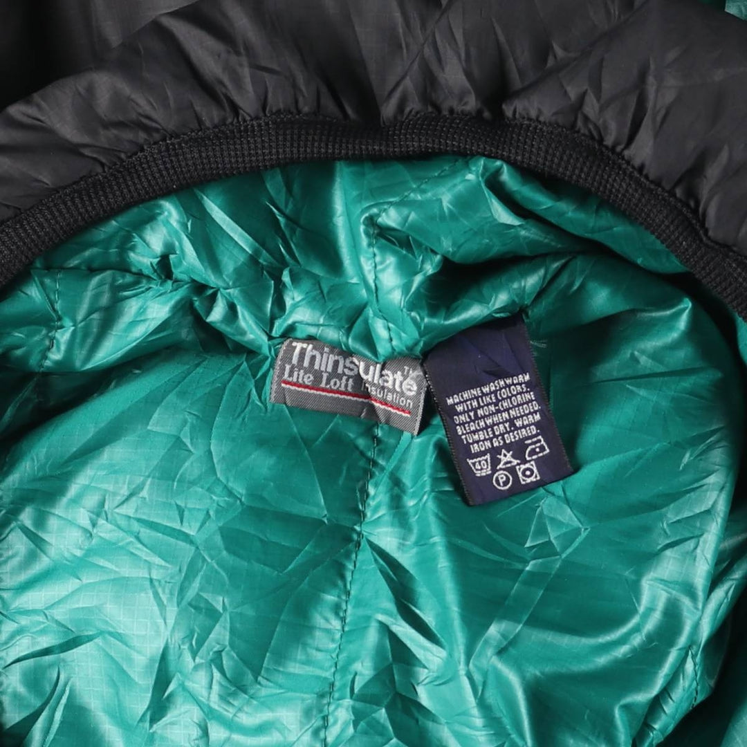 Vintage 90'S Eddie Bauer EBTEK ripstop padded anorak jacket, men's size M polyester black type Vintage Second Hand
