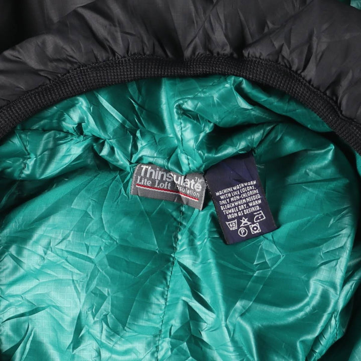 Vintage 90'S Eddie Bauer EBTEK ripstop padded anorak jacket, men's size M polyester black type Vintage Second Hand