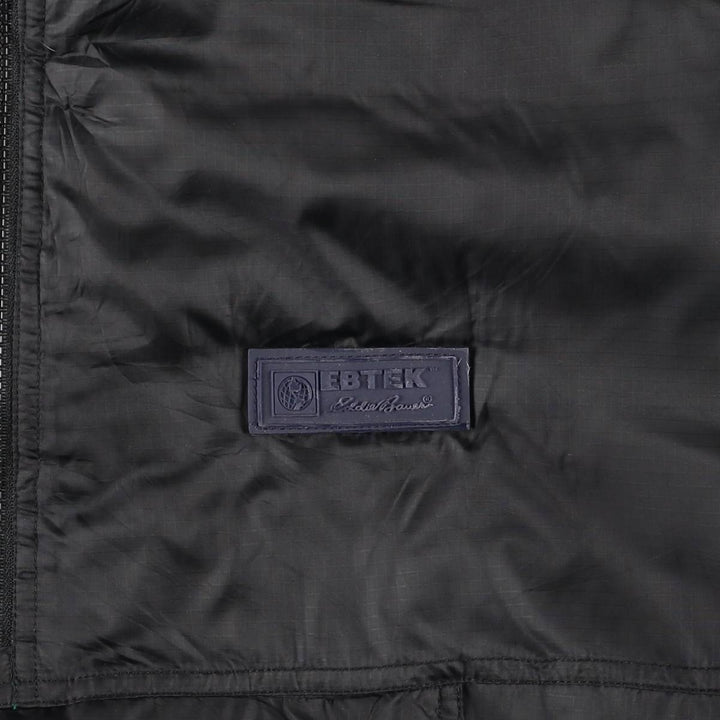 Vintage 90'S Eddie Bauer EBTEK ripstop padded anorak jacket, men's size M polyester black type Vintage Second Hand