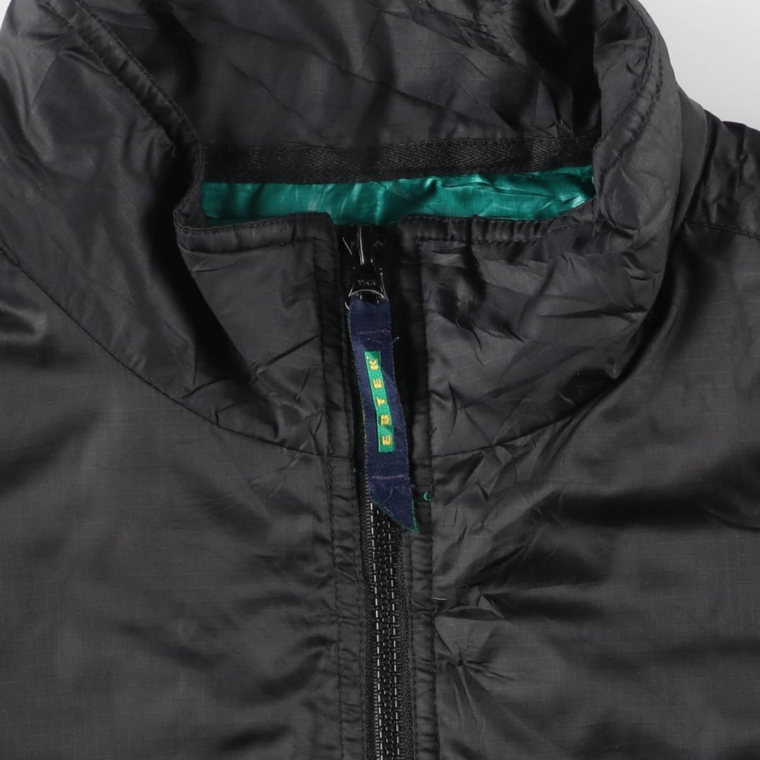 Vintage 90'S Eddie Bauer EBTEK ripstop padded anorak jacket, men's size M polyester black type Vintage Second Hand