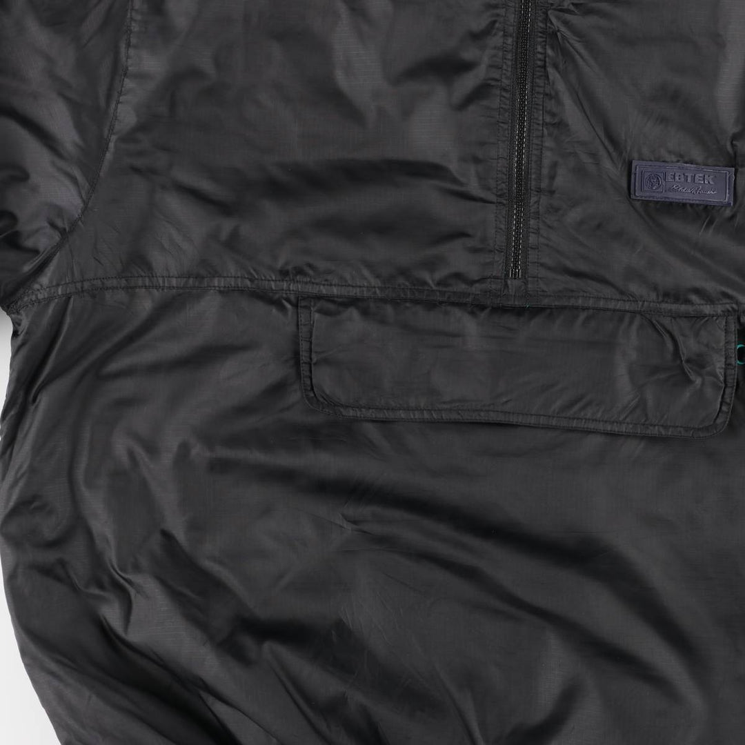 Vintage 90'S Eddie Bauer EBTEK ripstop padded anorak jacket, men's size M polyester black type Vintage Second Hand