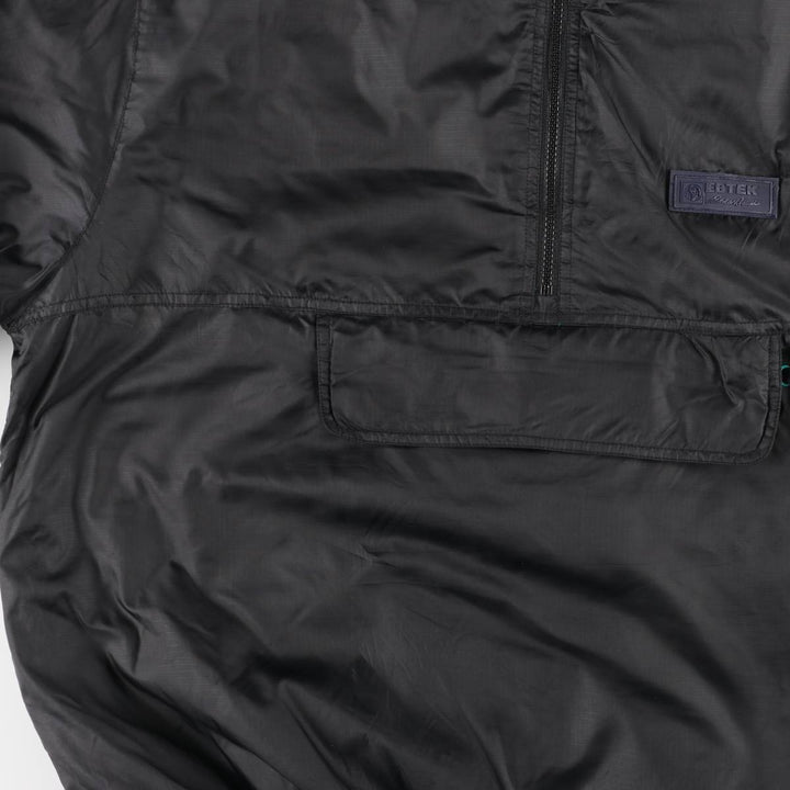 Vintage 90'S Eddie Bauer EBTEK ripstop padded anorak jacket, men's size M polyester black type Vintage Second Hand