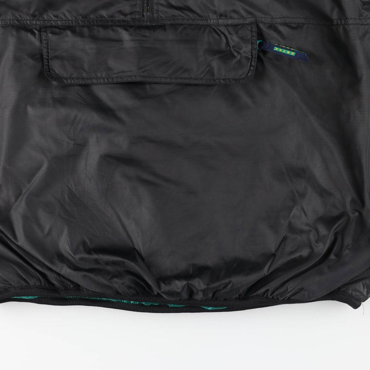 Vintage 90'S Eddie Bauer EBTEK ripstop padded anorak jacket, men's size M polyester black type Vintage Second Hand