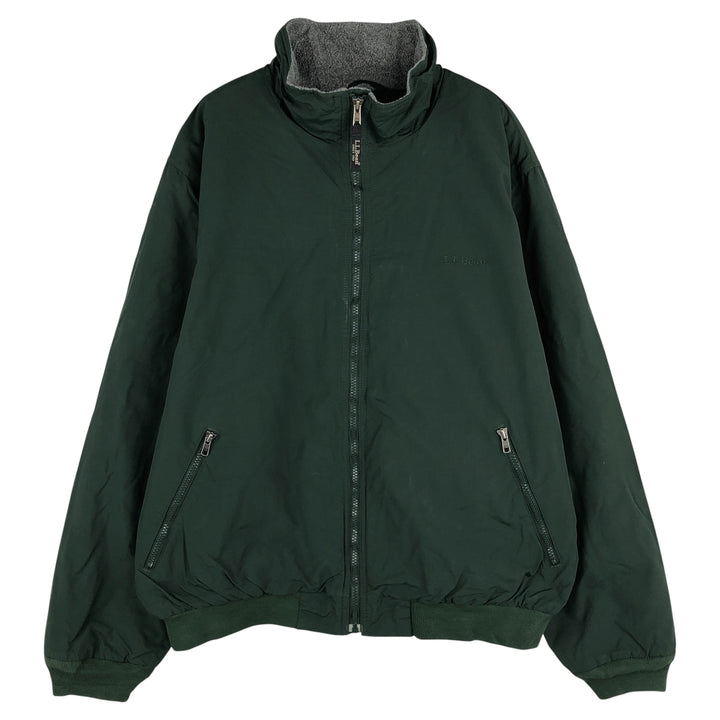 90s-00'S LL Bean Padded Mountain Jacket, Shell Jacket, Puffer Jacket, Men's XL, Vintage Nylon green type Vintage Second Hand