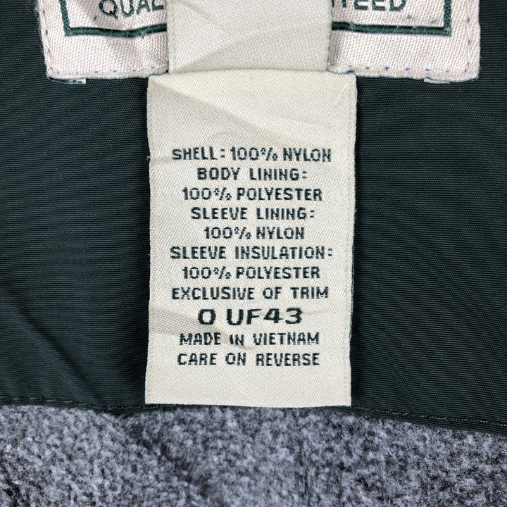 90s-00'S LL Bean Padded Mountain Jacket, Shell Jacket, Puffer Jacket, Men's XL, Vintage Nylon green type Vintage Second Hand
