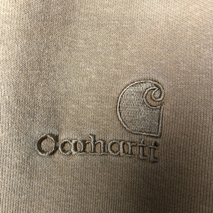 00'S Carhartt Sweat Full Zip Hoodie Men's L size cotton brown type Vintage Second Hand
