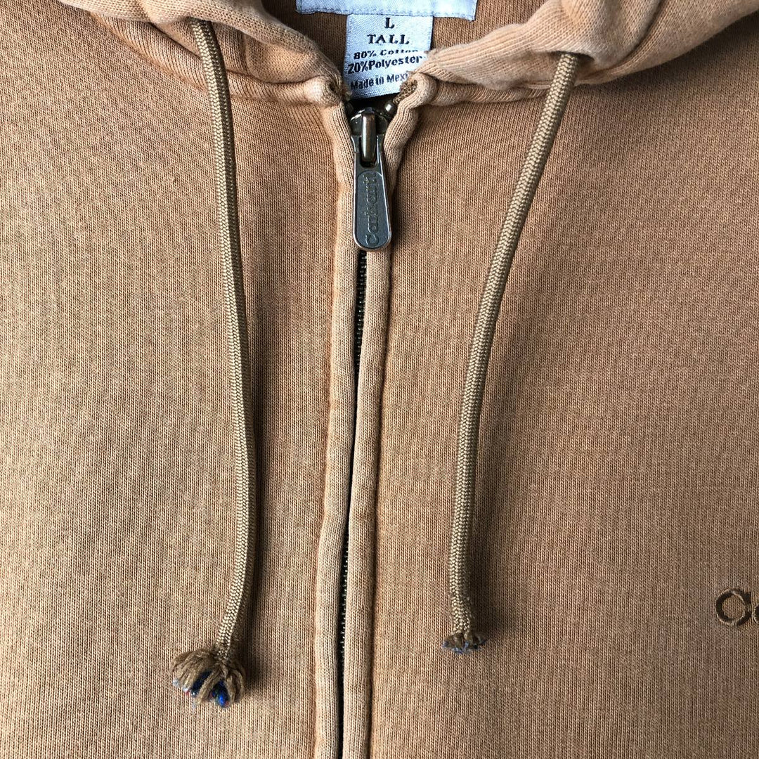 00'S Carhartt Sweat Full Zip Hoodie Men's L size cotton brown type Vintage Second Hand