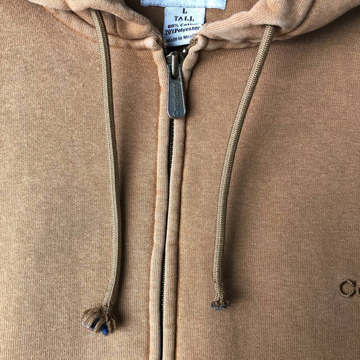 00'S Carhartt Sweat Full Zip Hoodie Men's L size cotton brown type Vintage Second Hand