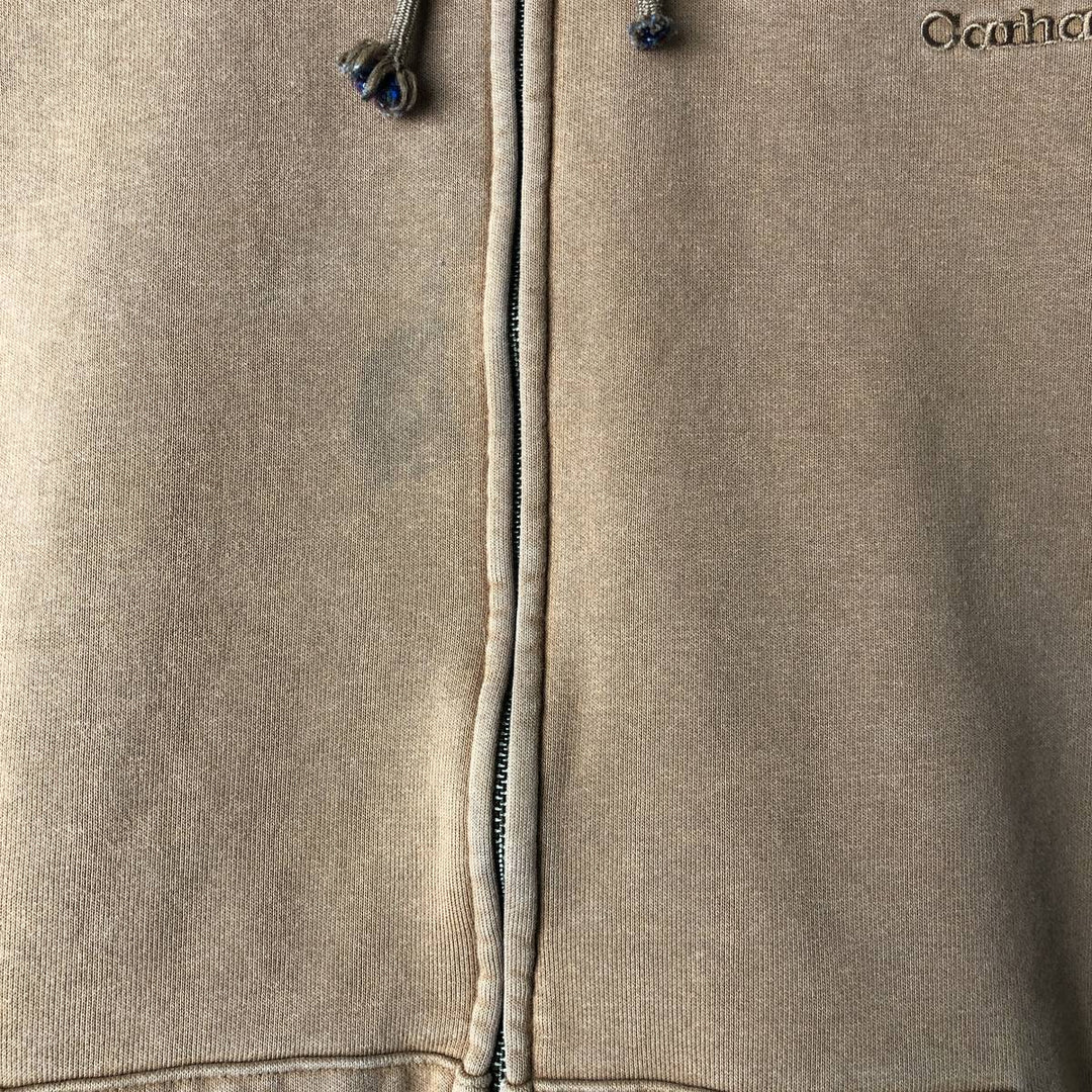 00'S Carhartt Sweat Full Zip Hoodie Men's L size cotton brown type Vintage Second Hand