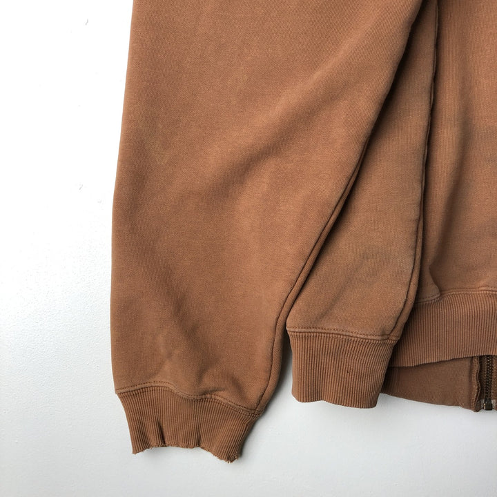 00'S Carhartt Sweat Full Zip Hoodie Men's L size cotton brown type Vintage Second Hand