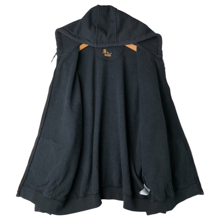 Carhartt ORIGINAL FIT Sweat Full Zip Hoodie Men's XL cotton black type Vintage Second Hand