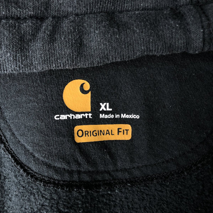 Carhartt ORIGINAL FIT Sweat Full Zip Hoodie Men's XL cotton black type Vintage Second Hand