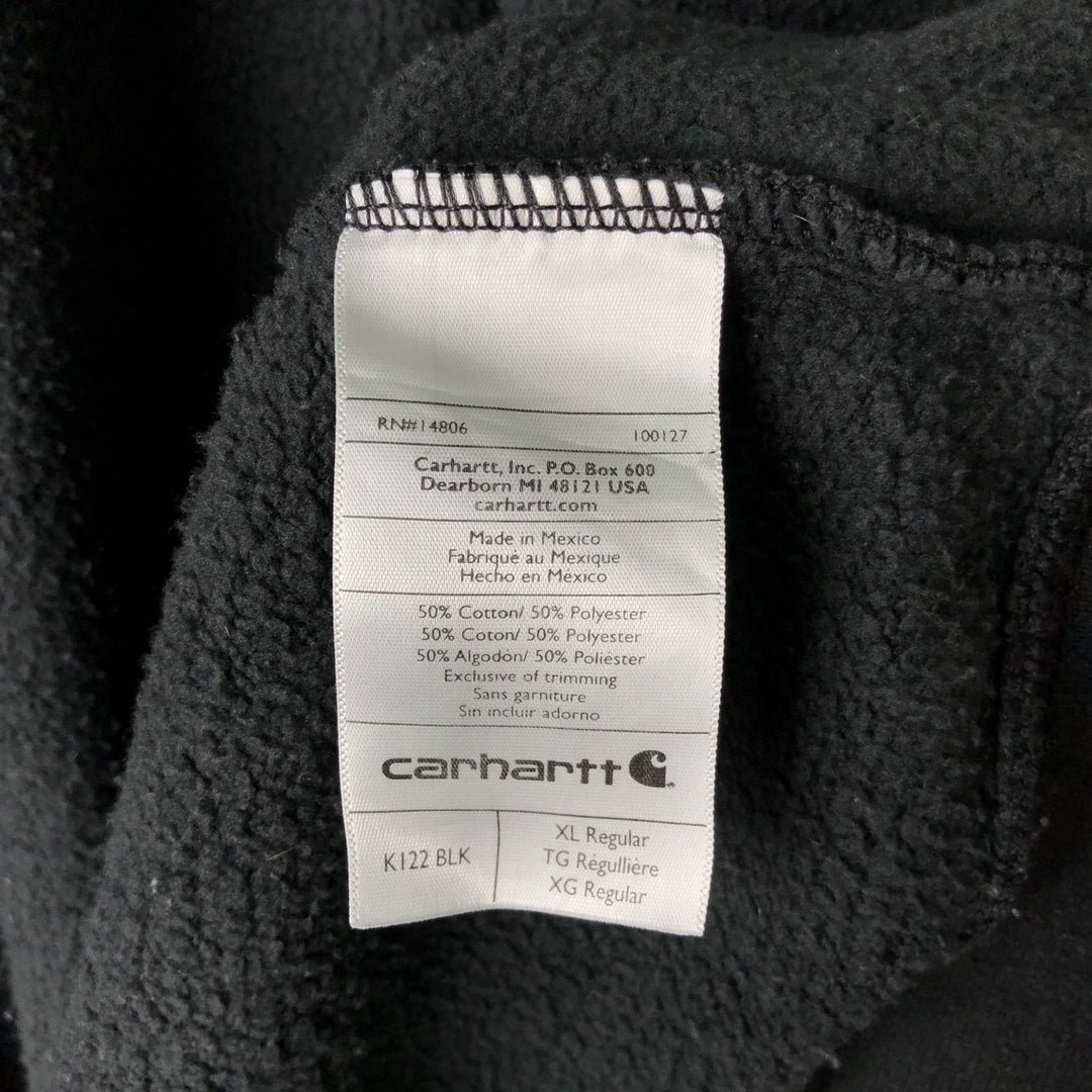 Carhartt ORIGINAL FIT Sweat Full Zip Hoodie Men's XL cotton black type Vintage Second Hand