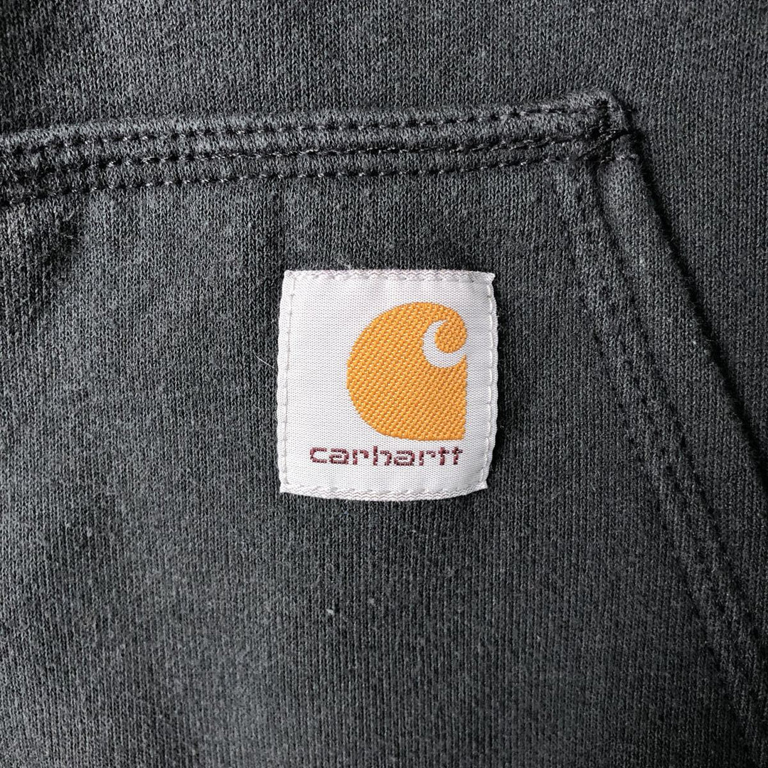 Carhartt ORIGINAL FIT Sweat Full Zip Hoodie Men's XL cotton black type Vintage Second Hand
