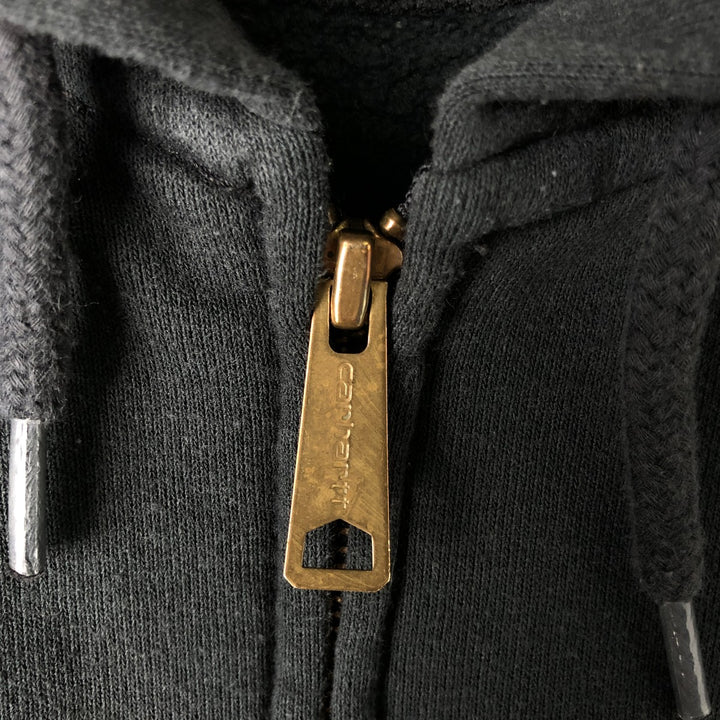 Carhartt ORIGINAL FIT Sweat Full Zip Hoodie Men's XL cotton black type Vintage Second Hand