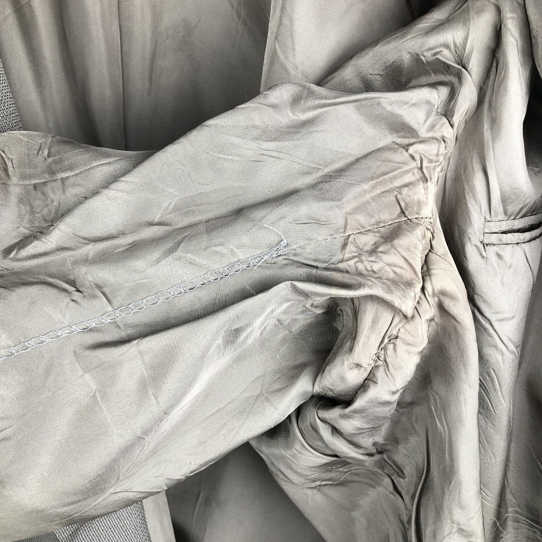 MANI Wool Tailored Jacket, Made in Italy, Men's Size M, Vintage wool gray type Vintage Second Hand