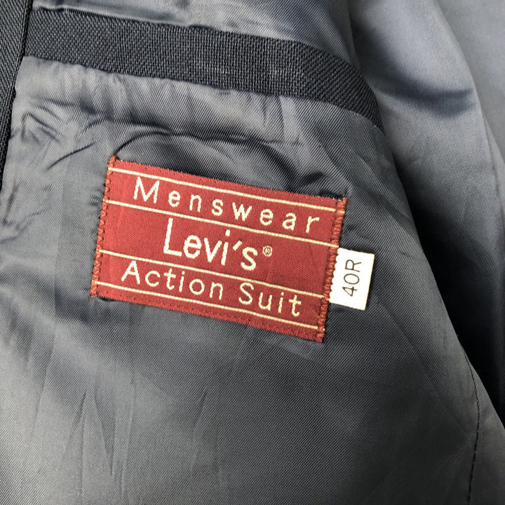 Vintage 70s-80'S Levi's Action Suit Sta-Press Navy Blazer, Tailored Jacket, Men's Size Medium unclear navy blue type Vintage Second Hand