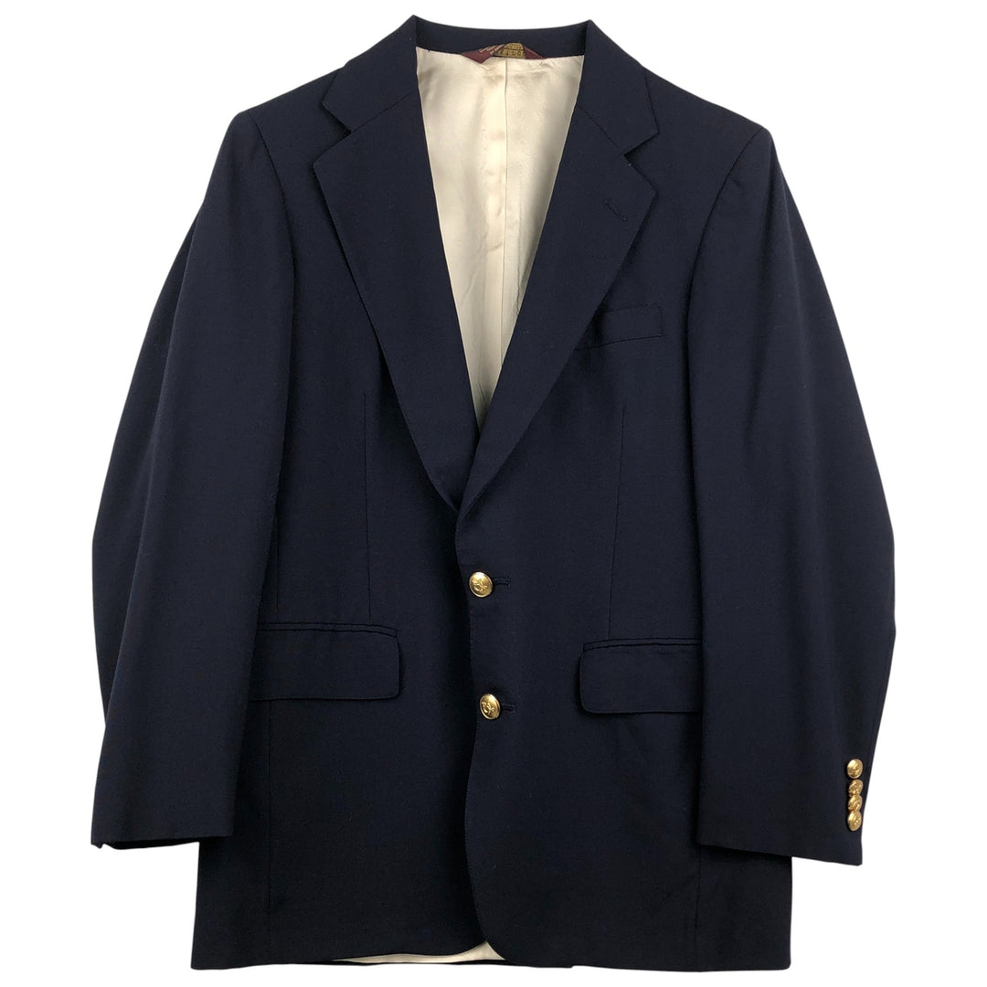 Nordstrom Navy Blazer, Tailored Jacket, Made in USA, Men's Size Small wool navy blue type Vintage Second Hand