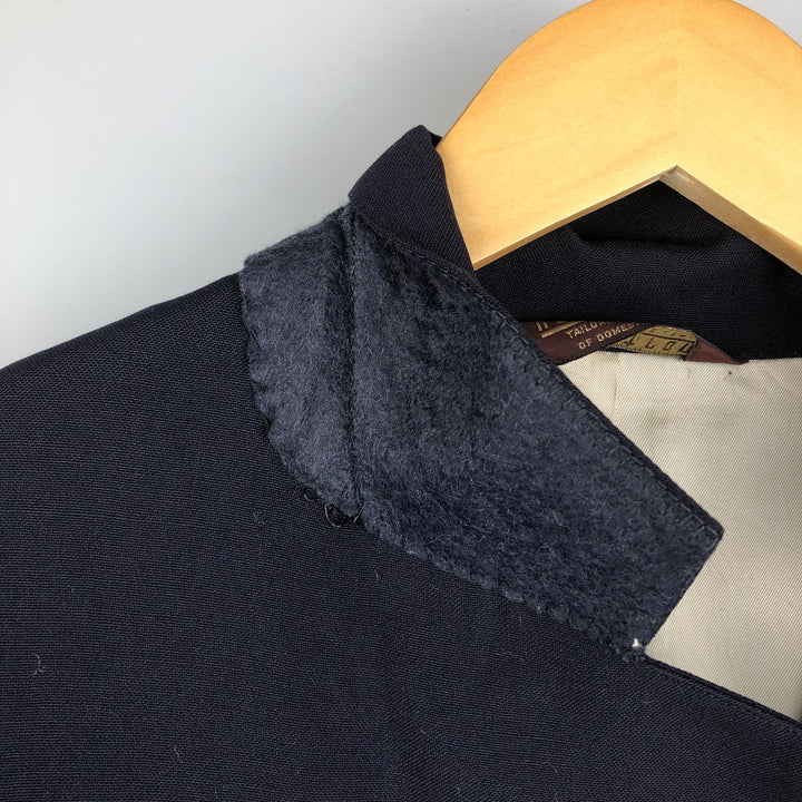 Nordstrom Navy Blazer, Tailored Jacket, Made in USA, Men's Size Small wool navy blue type Vintage Second Hand