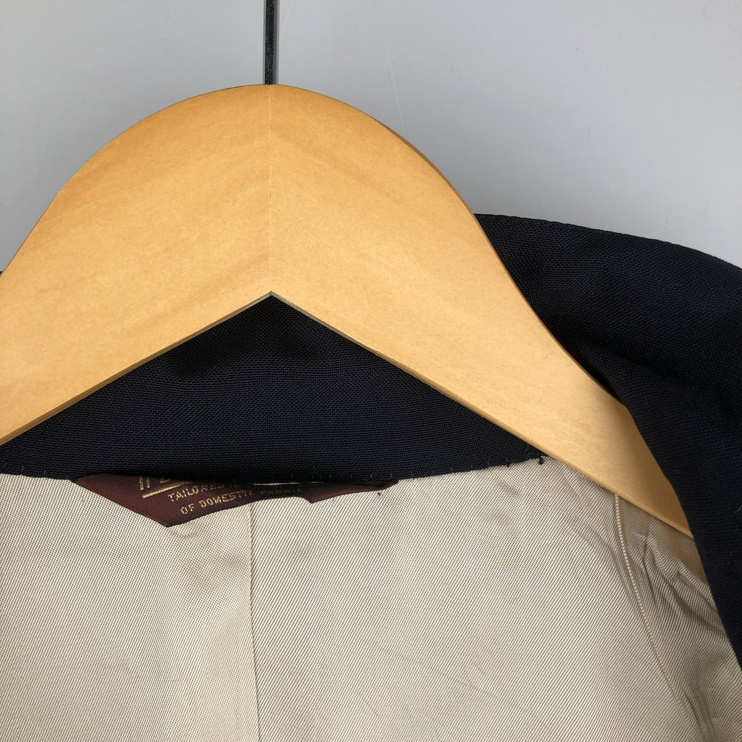 Nordstrom Navy Blazer, Tailored Jacket, Made in USA, Men's Size Small wool navy blue type Vintage Second Hand