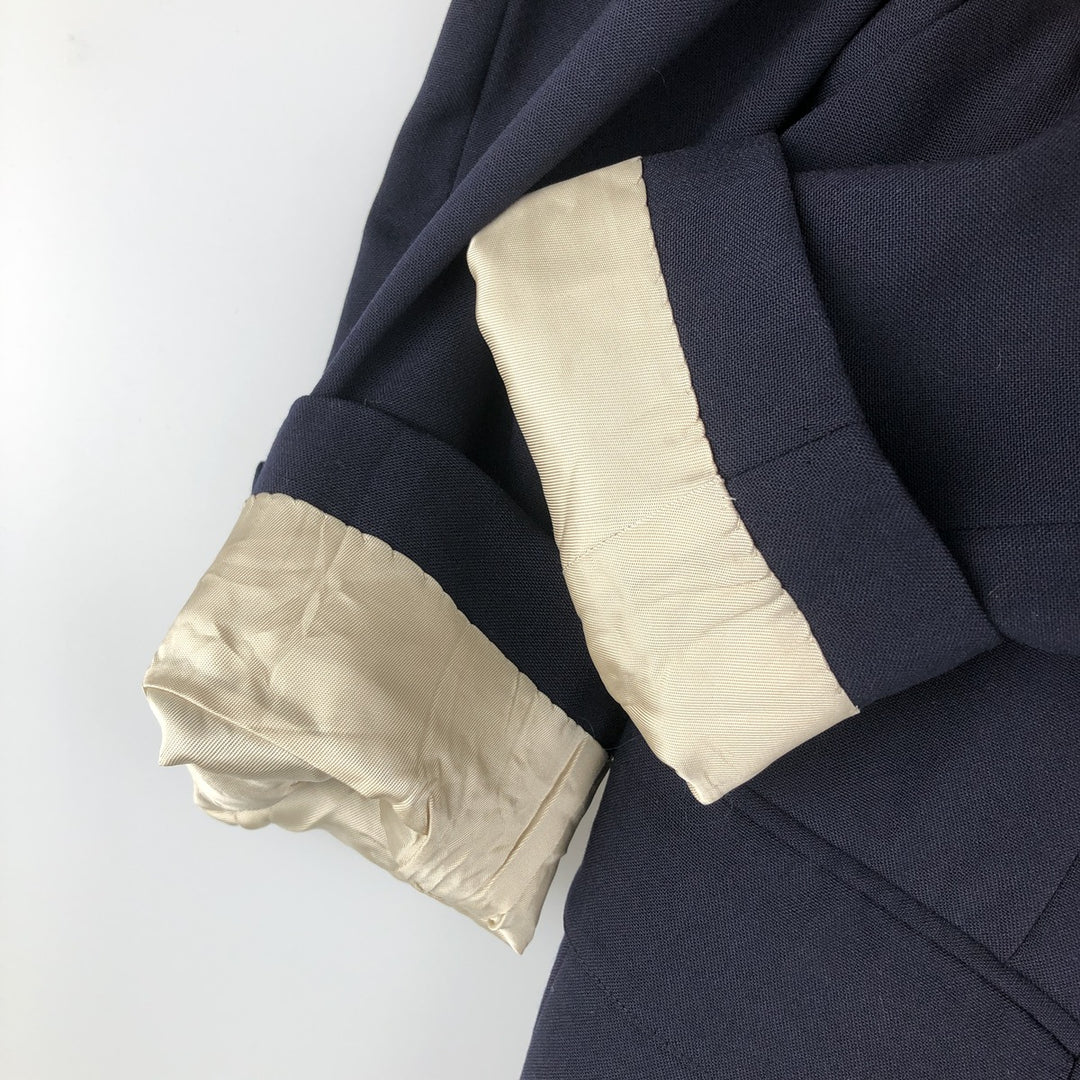 Nordstrom Navy Blazer, Tailored Jacket, Made in USA, Men's Size Small wool navy blue type Vintage Second Hand