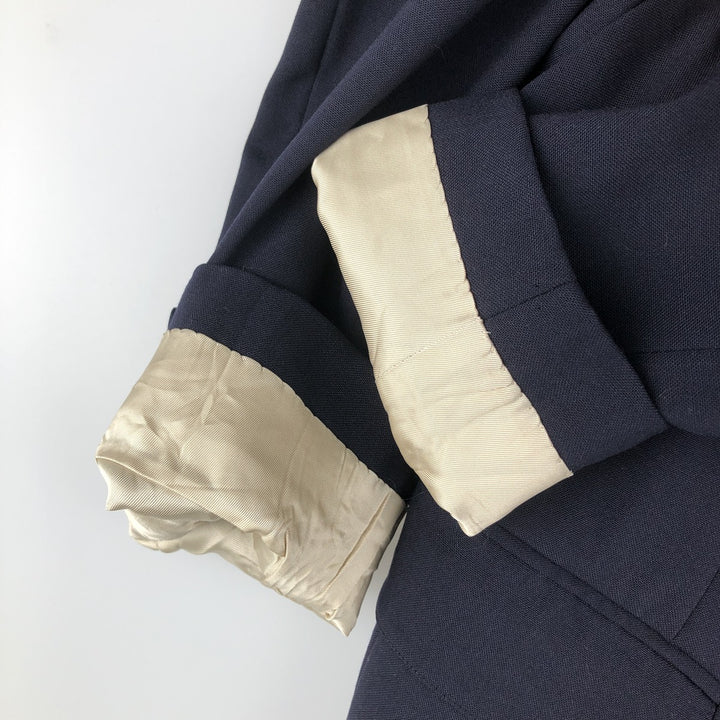 Nordstrom Navy Blazer, Tailored Jacket, Made in USA, Men's Size Small wool navy blue type Vintage Second Hand