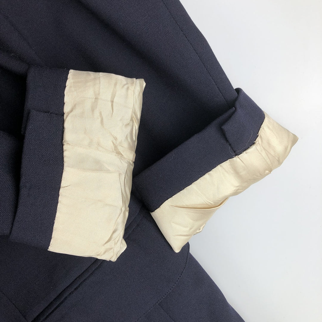 Nordstrom Navy Blazer, Tailored Jacket, Made in USA, Men's Size Small wool navy blue type Vintage Second Hand