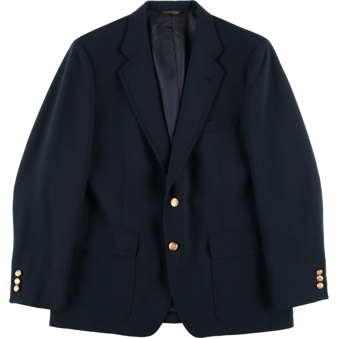 John Weitz Navy Blazer, Tailored Jacket, Made in USA, Men's Size Medium unclear navy blue type Vintage Second Hand