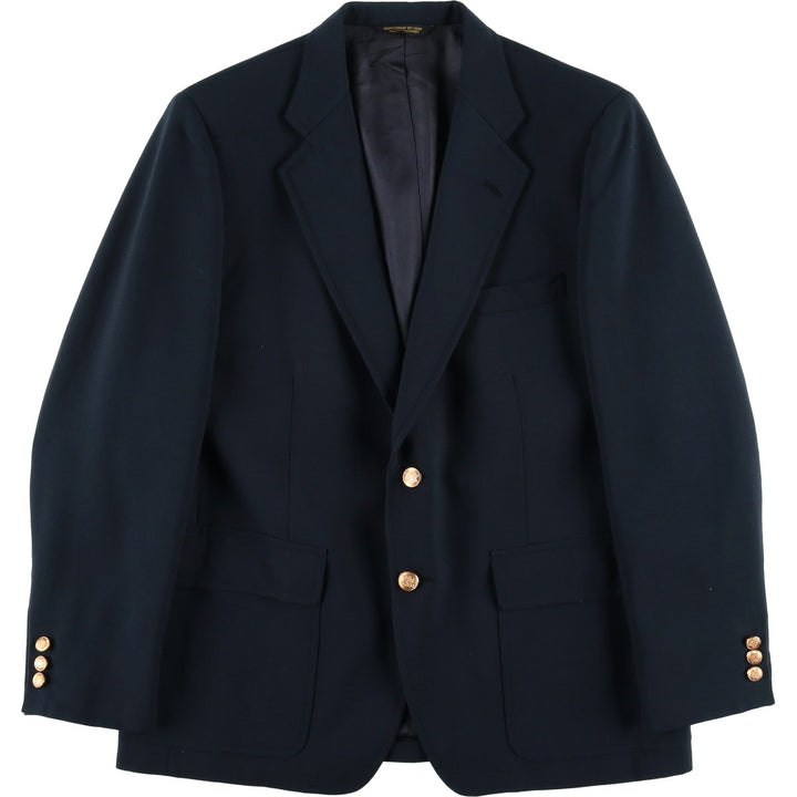 John Weitz Navy Blazer, Tailored Jacket, Made in USA, Men's Size Medium unclear navy blue type Vintage Second Hand