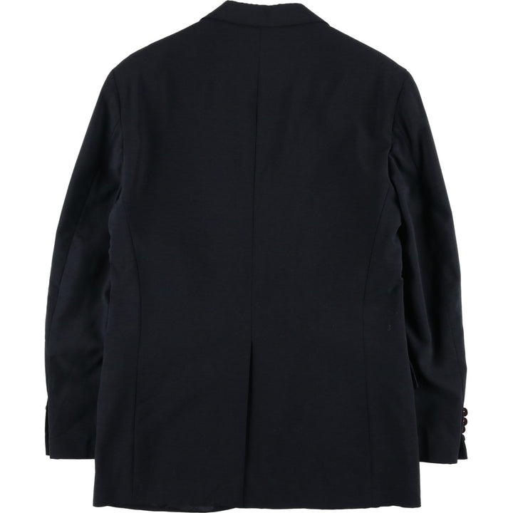 CHRISTOPHER HAYES Navy Blazer, Tailored Jacket, Made in USA, Men's Size M wool navy blue type Vintage Second Hand