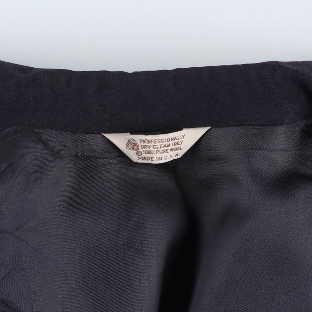 CHRISTOPHER HAYES Navy Blazer, Tailored Jacket, Made in USA, Men's Size M wool navy blue type Vintage Second Hand