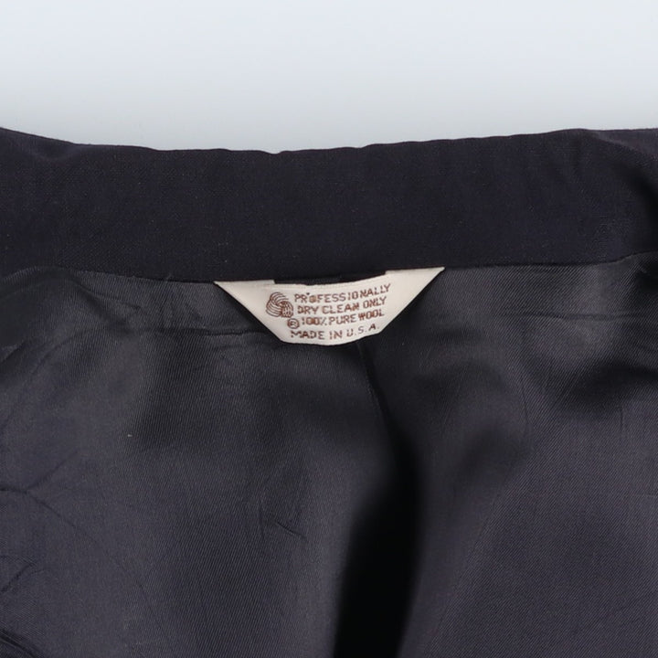 CHRISTOPHER HAYES Navy Blazer, Tailored Jacket, Made in USA, Men's Size M wool navy blue type Vintage Second Hand